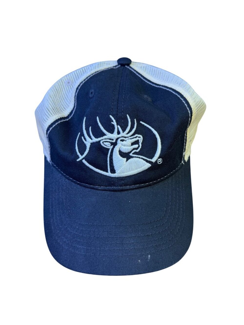 Kings Camo Unisex Black Cotton/Polyester Trucker Hat Deer Logo Adjustable